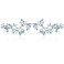 Hotop 2 Pieces Metal Tree Leaf Wall Decor Vine Olive Branch Leaf Wall Art Wrought Iron Scroll Sculptures Above the Bed Living Room Outdoor DecorationClassic StyleTeal