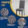 Fafua Dining Room Chair Covers Stretch Kitchen Chair Covers Set of 4 Removable Washable Slipcovers for Home Hotel Banquet