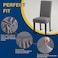 Fafua Dining Room Chair Covers Stretch Kitchen Chair Covers Set of 4 Removable Washable Slipcovers for Home Hotel Banquet