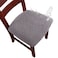 Genina Chair Seat Covers Waterproof Dining Room Chair Covers 2 Pack Stretch Seat Covers for Dinning Room Chair Protector Slipcover for Kitchen Hotel 2 Pattern1Light Gray
