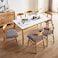Genina Chair Seat Covers Waterproof Dining Room Chair Covers 2 Pack Stretch Seat Covers for Dinning Room Chair Protector Slipcover for Kitchen Hotel 2 Pattern1Light Gray