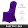 Peomeise Stretch Spandex Chair Cover for Wedding Party Dining Banquet Event Purple 25