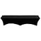 YOUR CHAIR COVERS Stretch Spandex 6 ft Lifetime Bench Cover Black Removable and Washable Stretch Fit Lifetime Bench Covers
