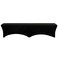 YOUR CHAIR COVERS Stretch Spandex 6 ft Lifetime Bench Cover Black Removable and Washable Stretch Fit Lifetime Bench Covers