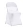 Peomeise Stretch Spandex Folding Chair Cover for Wedding Party Dining Banquet Event White6pcs