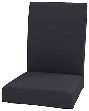 HomeTown Market The Durable Henriksdal Chair Cover Width 208 Replacement is Compatible with IKEA Dining Chair Cover Or Slipcover Polyester Flax Dark Gray