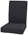 HomeTown Market The Durable Henriksdal Chair Cover Width 208 Replacement is Compatible with IKEA Dining Chair Cover Or Slipcover Polyester Flax Dark Gray