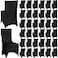 Tudomro 50 Pcs Spandex Chair Covers Wedding Universal Polyester Stretch Chair Slipcovers for Party Banquet Dining DecorBlack