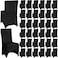 Tudomro 50 Pcs Spandex Chair Covers Wedding Universal Polyester Stretch Chair Slipcovers for Party Banquet Dining DecorBlack