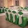 iEventStar Spandex Dining Chair Cover Covers Slipcovers for Wedding Banquet Green