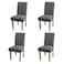 YEESSION Stretch Dining Chair Covers Removable Washable Seat Parson Chair Protector Slipcover for Dining RoomPartyBanquetHotelCeremony Set of 4 Gray
