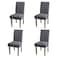 YEESSION Stretch Dining Chair Covers Removable Washable Seat Parson Chair Protector Slipcover for Dining RoomPartyBanquetHotelCeremony Set of 4 Gray