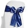 Lann's Linens Lanns Linens 10 Elegant Satin WeddingParty Chair Cover SashesBows Ribbon Tie Back Sash Royal Blue