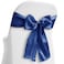 Lann's Linens Lanns Linens 10 Elegant Satin WeddingParty Chair Cover SashesBows Ribbon Tie Back Sash Royal Blue