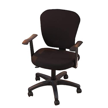 Jinzio Computer Office Chair Cover Split Protective Stretchable Cloth Polyester Universal Desk Task Chair Chair Covers Stretch Rotating Chair Slipcover Black