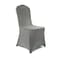 Peomeise 12pcs Stretch Spandex Chair Cover for Wedding Party Dining Banquet Event Grey 12
