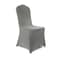 Peomeise 12pcs Stretch Spandex Chair Cover for Wedding Party Dining Banquet Event Grey 12