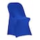 Peomeise Stretch Spandex Folding Chair Cover for Wedding Party Dining Banquet Event Royal Blue25pcs
