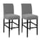 Flamingo P Bar Stool Seat Covers High Stool Seat Cover 2 Pack High Stretch Removable Washable Chair Slipcover for Home Hotel Wedding Kitchen Dining Room Dove
