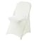 Ascoza 20 Pack Ivory Spandex Folding Chair Covers in Stretch Washable Fabric for Wedding PartyHolidaysCelebration and Other Special Events