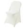 Ascoza 20 Pack Ivory Spandex Folding Chair Covers in Stretch Washable Fabric for Wedding PartyHolidaysCelebration and Other Special Events