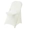 Ascoza 20 Pack Ivory Spandex Folding Chair Covers in Stretch Washable Fabric for Wedding PartyHolidaysCelebration and Other Special Events
