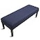 Fuloon Stretch Jacquard Dining Bench Cover AntiDust Removable Bench Slipcover Washable Seat Cushion Protector for Bedroom Kitchen Hotel Banquet Navy Blue