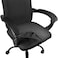 Thyores 2 Pcs Office Computer Chair Seat Covers Removable Washable Antidust Desk Chair Seat Slipcovers Protectors Black