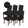 Genina Waterproof Chair Covers for Dining Room Dining Chair Covers Kitchen Parsons Chair Covers Black 6 PCS