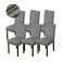 Genina Waterproof Dining Room Chair Covers Kitchen Parsons Chairs Gray 6 PCS