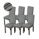 Genina Waterproof Dining Room Chair Covers Kitchen Parsons Chairs Gray 6 PCS