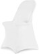 HAINARverS Stretch Spandex Folding Chair Covers 50PCS Universal Fitted Chair Cover Protector for Wedding Party Banquet Holidays Celebration Decor White 50 PCs