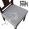 Genina Waterproof Seat Covers for Chairs Seat Covers for Dining Room Chair Slipcovers Kitchen Chair Covers Dining Chair Covers