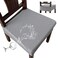 Genina Waterproof Seat Covers for Chairs Seat Covers for Dining Room Chair Slipcovers Kitchen Chair Covers Dining Chair Covers