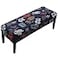 Fuloon Stretch Dining Bench Cover AntiDust Removable Bench Slipcover Washable Seat Cushion Protector for Bedroom Kitchen Hotel Banquet Dark Blue