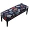 Fuloon Stretch Dining Bench Cover AntiDust Removable Bench Slipcover Washable Seat Cushion Protector for Bedroom Kitchen Hotel Banquet Dark Blue
