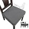 Genina Waterproof Seat Covers for Dining Room Chair Covers Waterproof Dining Chair Covers 6 PCSReargapped Grey