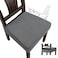 Genina Waterproof Seat Covers for Dining Room Chair Covers Waterproof Dining Chair Covers 6 PCSReargapped Grey