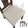 Genina Waterproof Seat Covers for Dining Room Chair Covers Waterproof Dining Chair Covers 6 PCSRearCovered Beige