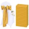 Lykoow 60 Pcs Gold Chair Sashes Satin Chair Bows Sashes for Party Hotel Wedding Reception Restaurant Event Decoration 7 x 108 inch