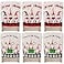 Yinder 6 Pcs Christmas Chair Back Covers Xmas Holiday Chair Covers for Dining Room Kitchen Hotel Wedding Ceremony Party DecorCute