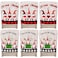Yinder 6 Pcs Christmas Chair Back Covers Xmas Holiday Chair Covers for Dining Room Kitchen Hotel Wedding Ceremony Party DecorCute