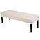 SearchI Stretch Dining Bench Cover Washable Durable Bench Covers Slipcover Rectangle Bench Seat Covers for Dining Room Living Room KitchenBeige Grid