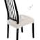 SearchI Waterproof Dining Chair Seat Covers Set of 4 Washable Stretch Seat Covers for Dining Chairs RearCovered Dining Room Seat Cover ProtectorCheck Beige