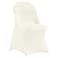 VEVOR Stretch Spandex Folding Chair Covers Universal Fitted Chair Cover Removable Washable Protective Slipcovers for Wedding Holiday Banquet Party Celebration Dining 30PCS Ivory White