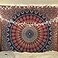 raajsee Blue Orange Tapestry Mandala Wall Hanging Wall Tapestries For Bedroom Aesthetic Tapestrys Queen 82x92 Inches 208x232 Cms