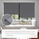 sunoff SUNOFF Cordless Blackout Roller Shades Blinds for Windows FreeStopPull Down Room Darkening with ValanceThermal Insulated Woven Fabric Window Door Blinds for HomeOfficeGrey 20 W x 72 H