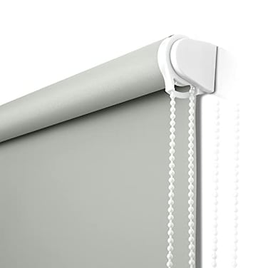 NUTRO CHILL Roller Shades for Windows Thermal Insulated Fabric Roller Window Blinds for Home Hotel Club Restaurant Office 46 W x 68 LLight Grey