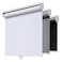 AOSKY Cordless Roller Shades Blackout Blinds for Windows Room Darkening Rolled Up Shades with Spring System UV Protection Window Shades Door Blinds for Home and Office 35 W x 72 H White