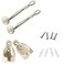 Lihopefe Bunge kit General Replacement and Installation Accessories for IndoorOutdoor Plastic Sunshade Curtains and Roller Blinds Beige